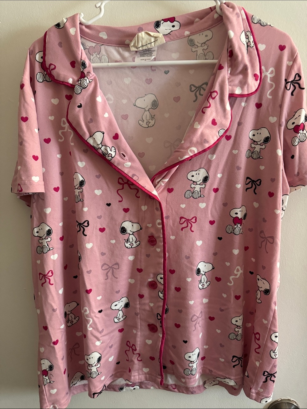 munki munki Pink Snoopy Short Pajama Set - Picture 2 of 4